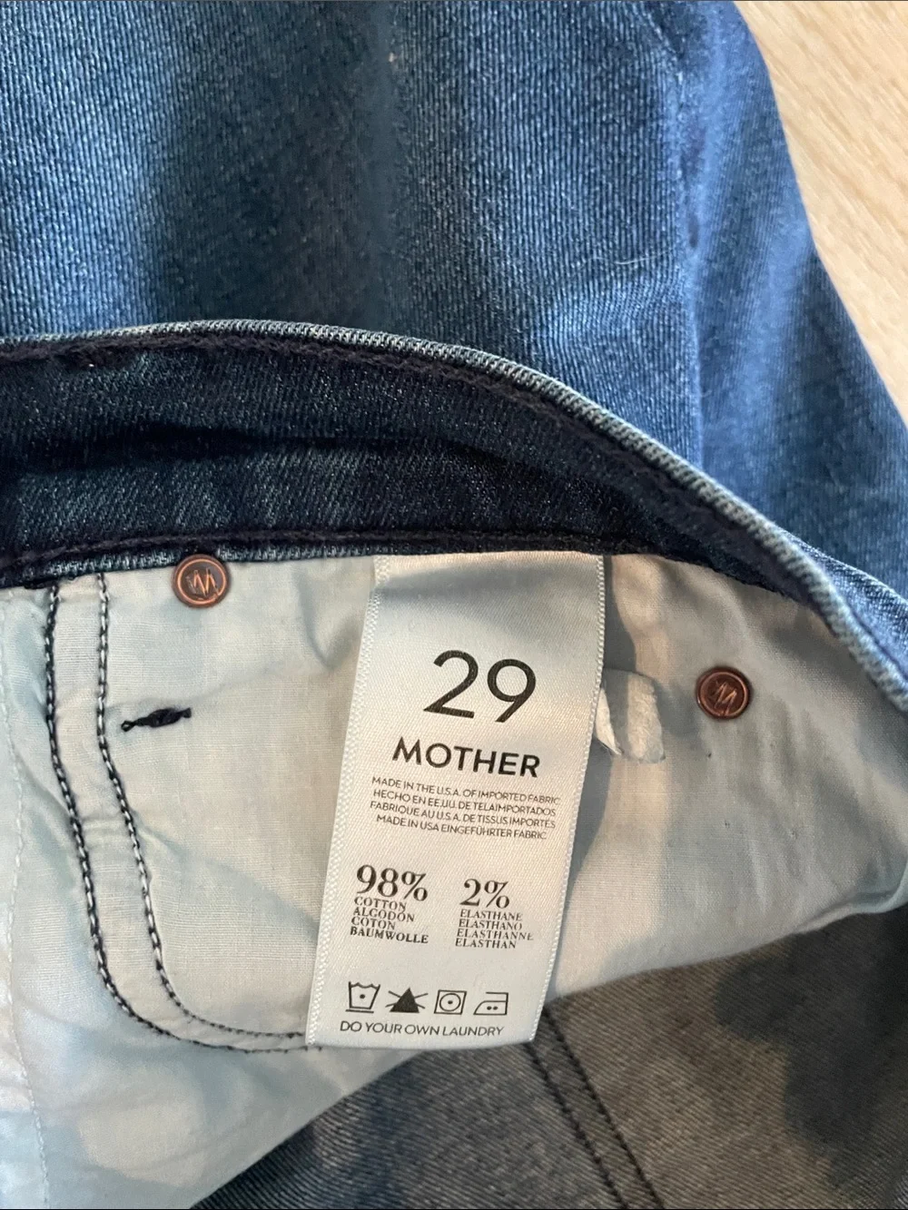 MOTHER Dark Blue Flare Jeans